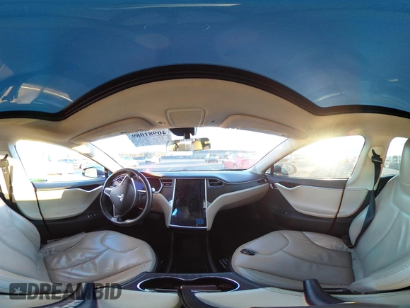 2013 Tesla Model S with VIN 5YJSA1CN7DFP22690, listed as a IAAI auction lot 40981089 with 188,057 mi miles. Bid and sale history available at carsss.com. Image 21.