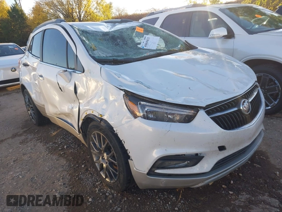 2019 Buick Encore Sport Touring with VIN KL4CJ1SB3KB765218, listed as a IAAI auction lot 40869831 with 80,987 mi miles. Bid and sale history available at carsss.com. Image 1.