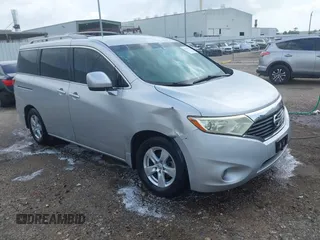 2013 Nissan Quest SV with VIN JN8AE2KP6D9069549, listed as a IAAI auction lot 42500329 with 142,374 mi miles and . Bid and sale history available at DreamBid. Image 1.