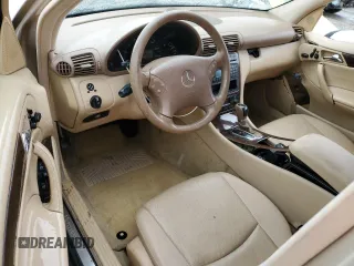 2003 Mercedes-Benz C 320 with VIN WDBRF64J93F400859, listed as a Copart auction lot 48585225 with 114,287 mi miles and Salvage title. Bid and sale history available at DreamBid. Image 8.