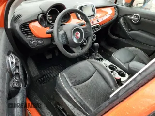 2017 FIAT 500X Lounge with VIN ZFBCFXDB7HP616011, listed as a Copart auction lot 59060524 with 50,980 mi miles and Salvage title. Bid and sale history available at DreamBid. Image 8.