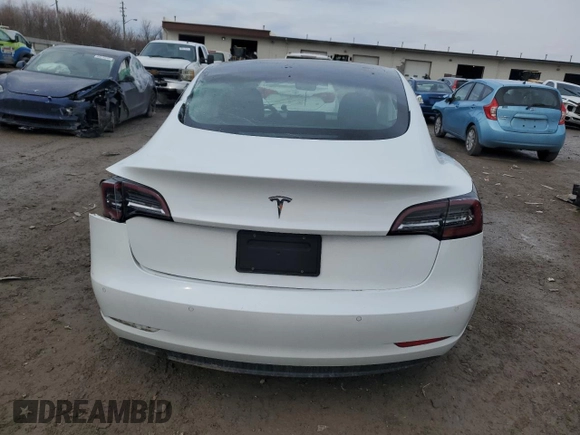 2019 Tesla Model 3 Mid Range with VIN 5YJ3E1EA8KF466382, listed as a Copart auction lot 46578205 with Not Provided miles and Salvage Title. Bid and sale history available at DreamBid. Image 6.