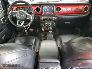 2021 Jeep Gladiator Rubicon with VIN 1C6JJTBG9ML512347, listed as a Copart auction lot 43197415 with 134,608 mi miles and Salvage Title. Bid and sale history available at carsss.com. Image 8.