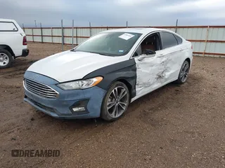 2019 Ford Fusion Titanium with VIN 3FA6P0D93KR138574, listed as a IAAI auction lot 41967094 with 118,297 mi miles. Bid and sale history available at carsss.com. Image 17.