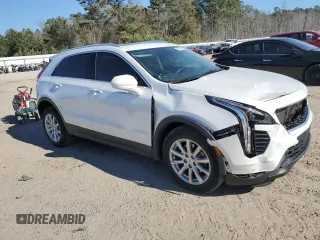 2023 Cadillac XT4 FWD Luxury with VIN 1GYAZAR43PF122536, listed as a Copart auction lot 54873925 with 67,775 mi miles and Salvage Title. Bid and sale history available at carsss.com. Image 4.