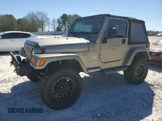 2003 Jeep Wrangler Sahara with VIN 1J4FA59S63P367550, listed as a Copart auction lot 46862545 with 148,679 mi miles and Salvage Title. Bid and sale history available at carsss.com. Image 1.