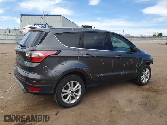 2017 Ford Escape SE with VIN 1FMCU9GD6HUE72847, listed as a Copart auction lot 53443735 with 106,462 mi miles and Salvage Title. Bid and sale history available at carsss.com. Image 3.