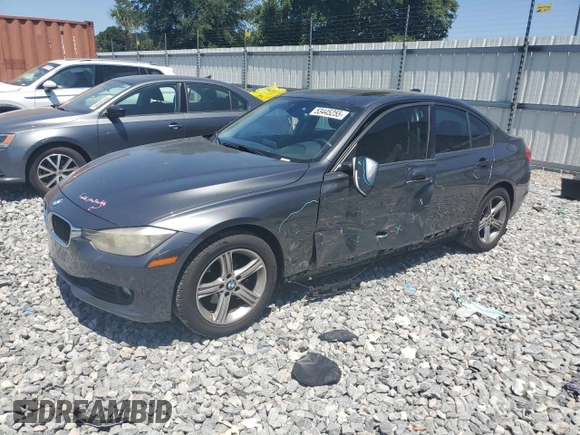 2014 BMW 3 Series 320i with VIN WBA3B1C50EP680059, listed as a Copart auction lot 53445255 with 140,233 mi miles and Salvage Title. Bid and sale history available at carsss.com. Image 1.