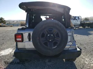 2019 Jeep Wrangler Unlimited Sport with VIN 1C4HJXDG9KW561720, listed as a Copart auction lot 44467445 with 69,290 mi miles and Salvage title. Bid and sale history available at DreamBid. Image 6.