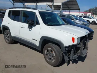 2018 Jeep Renegade Sport with VIN ZACCJBAB2JPG99648, listed as a IAAI auction lot 42337571 with 127,402 mi miles and . Bid and sale history available at DreamBid. Image 1.