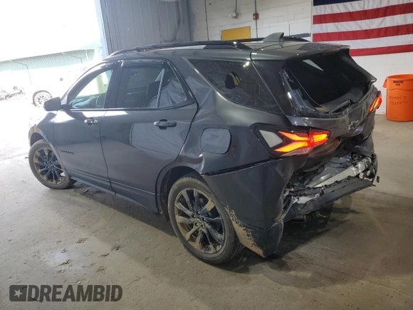 2023 Chevrolet Equinox RS with VIN 3GNAXWEG2PS109062, listed as a Copart auction lot 52000405 with 20,879 mi miles and Salvage title. Bid and sale history available at DreamBid. Image 2.