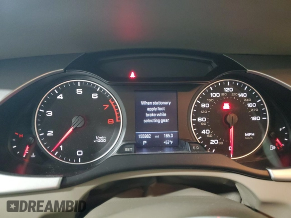 2009 Audi A4 Premium Plus with VIN WAUSF78K39A145608, listed as a Copart auction lot 53444015 with 155,982 mi miles and Salvage title. Bid and sale history available at DreamBid. Image 9.