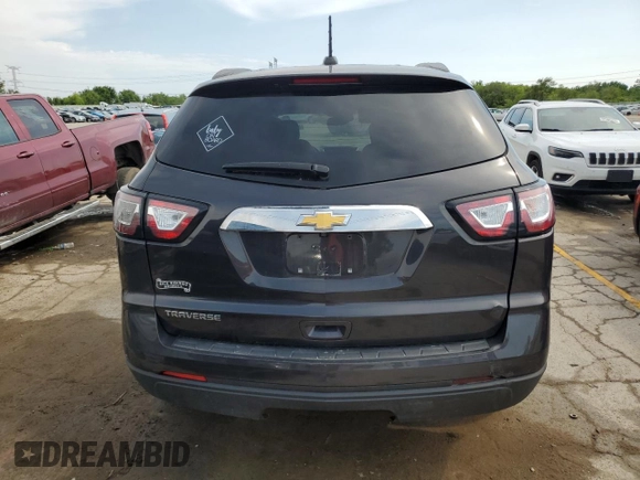 2017 Chevrolet Traverse LS with VIN 1GNKRFED0HJ310272, listed as a Copart auction lot 56943165 with Not provided miles and Salvage title. Bid and sale history available at DreamBid. Image 6.