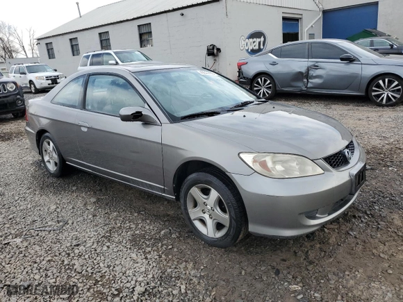 2005 Honda Civic Cpe EX with VIN 1HGEM22985L023194, listed as a Copart auction lot 49844455 with 156,864 mi miles and Salvage Title. Bid and sale history available at carsss.com. Image 4.