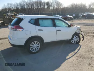 2016 Nissan Rogue S with VIN 5N1AT2MV8GC831442, listed as a Copart auction lot 50758085 with 75,336 mi miles and Salvage Title. Bid and sale history available at DreamBid. Image 3.