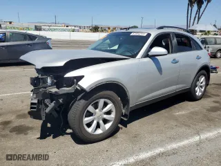 2004 Infiniti FX35 with VIN JNRAS08WX4X221643, listed as a Copart auction lot 67894254 with 0 mi miles and Salvage Title. Bid and sale history available at carsss.com. Image 1.