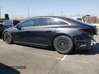 2022 Mercedes-Benz EQS with VIN W1KCG2DB4NA004205, listed as a Copart auction lot 68656364 with 55,188 mi miles and Salvage Title. Bid and sale history available at carsss.com. Image 2.