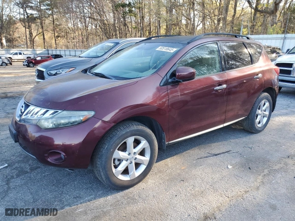 2009 Nissan Murano S with VIN JN8AZ18W59W108749, listed as a Copart auction lot 50518645 with 151,179 mi miles and Clean Title. Bid and sale history available at carsss.com. Image 1.