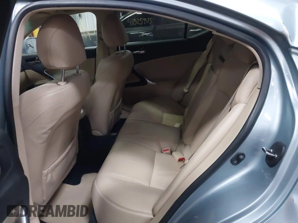 2008 Lexus IS 250 with VIN JTHCK262682024667, listed as a IAAI auction lot 41830278 with 239,124 mi miles and . Bid and sale history available at DreamBid. Image 8.