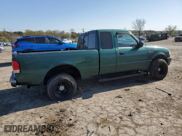 2000 Ford Ranger XL with VIN 1FTYR14V7YTA16839, listed as a Copart auction lot 51455215 with 183,798 mi miles and Salvage Title. Bid and sale history available at carsss.com. Image 3.
