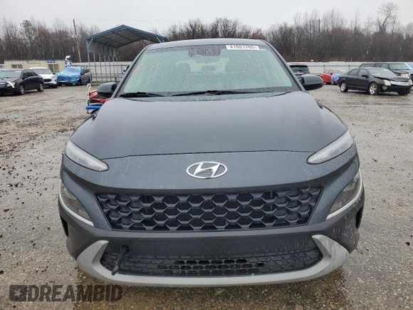 2022 Hyundai Kona Preferred with VIN KM8K22AB6NU763750, listed as a Copart auction lot 41881265 with 44,761 mi miles and Salvage Title. Bid and sale history available at carsss.com. Image 5.