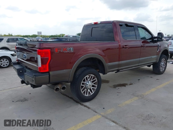 2017 Ford F-250 Lariat with VIN 1FT7W2BT9HEF11530, listed as a IAAI auction lot 42091625 with 95,821 mi miles and . Bid and sale history available at DreamBid. Image 4.
