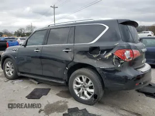 2014 Infiniti QX80 with VIN JN8AZ2NF3E9551761, listed as a Copart auction lot 83954674 with 165,388 mi miles and Salvage Title. Bid and sale history available at DreamBid. Image 2.