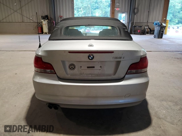 2008 BMW 1 Series 128i with VIN WBAUL73578VE89293, listed as a Copart auction lot 61902535 with 168,652 mi miles and Salvage title. Bid and sale history available at DreamBid. Image 6.