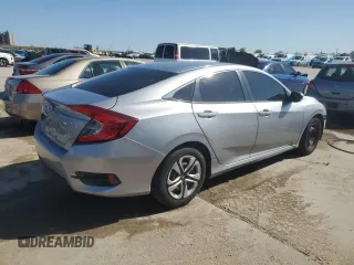 2016 Honda Civic Sedan LX with VIN 19XFC2F52GE046544, listed as a Copart auction lot 51968855 with 164,235 mi miles and Salvage Title. Bid and sale history available at carsss.com. Image 3.