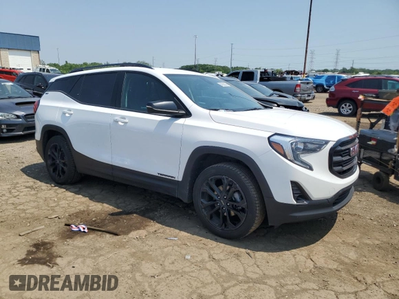 2021 GMC Terrain SLT with VIN 3GKALVEV5ML385565, listed as a Copart auction lot 60694045 with 109,930 mi miles and Non repairable. Bid and sale history available at DreamBid. Image 4.