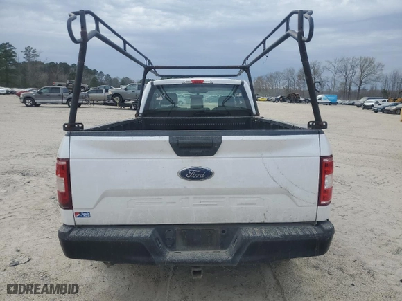 2019 Ford F-150 XL with VIN 1FTMF1CB2KKF30755, listed as a Copart auction lot 42706415 with 0 mi miles and Salvage Title. Bid and sale history available at carsss.com. Image 6.