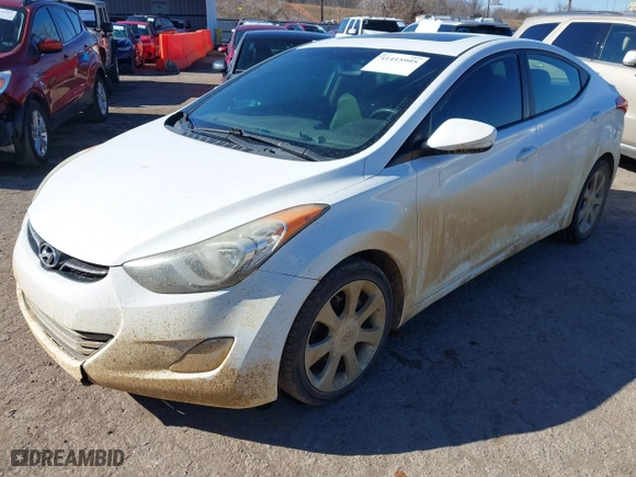 2012 Hyundai Elantra GLS with VIN 5NPDH4AE1CH084512, listed as a IAAI auction lot 41415995 with 140,152 mi miles. Bid and sale history available at carsss.com. Image 2.