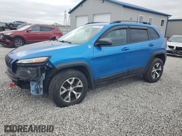 2017 Jeep Cherokee Trailhawk L Plus with VIN 1C4PJMBB7HW665424, listed as a Copart auction lot 49121155 with 68,782 mi miles and Salvage Title. Bid and sale history available at carsss.com. Image 1.