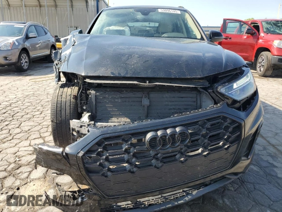 2022 Audi Q5 S line Premium Plus with VIN WA1EAAFY8N2054528, listed as a Copart auction lot 53096145 with 47,887 mi miles and Salvage Title. Bid and sale history available at DreamBid. Image 5.