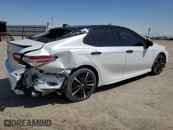2020 Toyota Camry XSE with VIN 4T1K61AK4LU384743, listed as a Copart auction lot 51706605 with 79,864 mi miles and Salvage Title. Bid and sale history available at DreamBid. Image 3.