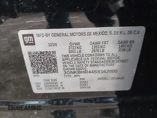 2025 Chevrolet Blazer LT with VIN 3GNKBHR44SS162000, listed as a IAAI auction lot 41773192 with 718 mi miles and . Bid and sale history available at DreamBid. Image 9.
