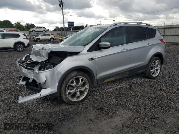 2013 Ford Escape Titanium with VIN 1FMCU9J94DUB00695, listed as a Copart auction lot 56633955 with 129,011 mi miles and Salvage title. Bid and sale history available at DreamBid. Image 1.