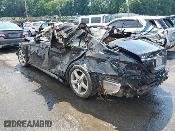 2013 Mercedes-Benz CLS-Class CLS 550 with VIN WDDLJ9BB2DA085295, listed as a Copart auction lot 63246404 with 0 mi miles and Non Repairable. Bid and sale history available at carsss.com. Image 2.