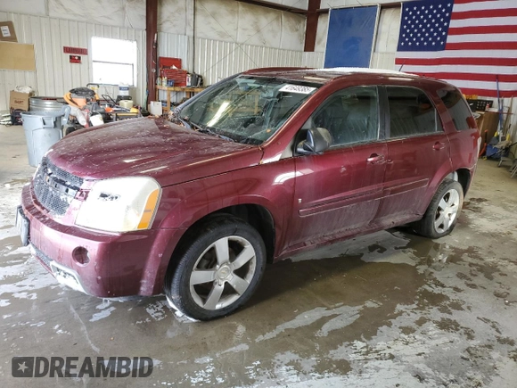2008 Chevrolet Equinox Sport with VIN 2CNDL037486281381, listed as a Copart auction lot 41649385 with 218,098 mi miles and Clean Title. Bid and sale history available at carsss.com. Image 1.