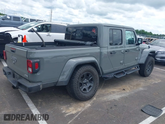 2021 Jeep Gladiator High Altitude with VIN 1C6HJTFG1ML597807, listed as a IAAI auction lot 42336812 with 46,450 mi miles and . Bid and sale history available at DreamBid. Image 4.
