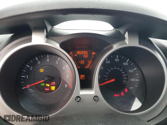 2011 Nissan Juke SV with VIN JN8AF5MR7BT018865, listed as a Copart auction lot 85459914 with 86,095 mi miles and Salvage Title. Bid and sale history available at DreamBid. Image 9.