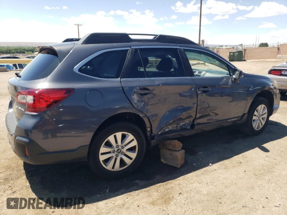 2018 Subaru Outback with VIN 4S4BSAAC5J3334795, listed as a Copart auction lot 60635945 with 53,700 mi miles and Salvage title. Bid and sale history available at DreamBid. Image 3.