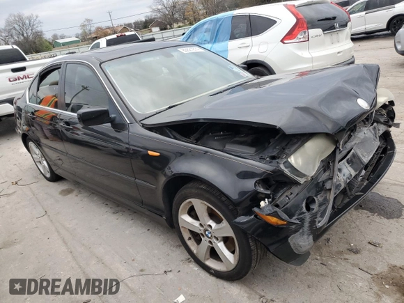 2005 BMW 3 Series 330xi with VIN WBAEW53405PN37902, listed as a Copart auction lot 80821814 with Not provided miles and Salvage title. Bid and sale history available at DreamBid. Image 4.