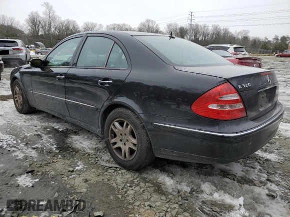 2005 Mercedes-Benz E-Class 3.2L with VIN WDBUF65J85A714205, listed as a Copart auction lot 89035715 with 217,139 mi miles and Salvage Title. Bid and sale history available at carsss.com. Image 2.