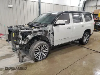 2022 Jeep Grand Wagoneer Series III с VIN 1C4SJVGJ5NS128232, выставлен на аукционе Copart как лот 84862334 с пробегом 72 418 миль миль и Списание • Salvage title. История ставок и продаж доступна на DreamBid. Изображение 1.
