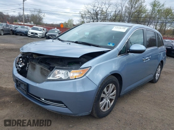 2014 Honda Odyssey EX with VIN 5FNRL5H46EB016800, listed as a IAAI auction lot 42048768 with 144,677 mi miles and . Bid and sale history available at carsss.com. Image 6.