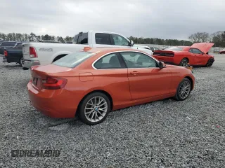 2015 BMW 2 Series 228i with VIN WBA1F5C57FV256605, listed as a Copart auction lot 44192755 with 155,473 mi miles and Clean Title. Bid and sale history available at carsss.com. Image 3.