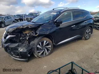 2017 Nissan Murano SL with VIN 5N1AZ2MH2HN169341, listed as a Copart auction lot 47992725 with 50,654 mi miles and Salvage Title. Bid and sale history available at carsss.com. Image 1.
