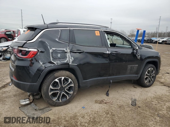 2022 Jeep Compass (RED) Edition with VIN 3C4NJDCB4NT154132, listed as a Copart auction lot 86049004 with 36,479 mi miles and Non repairable. Bid and sale history available at DreamBid. Image 3.