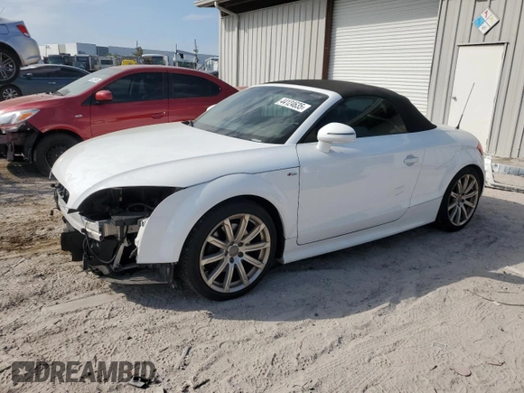 2014 Audi TT Premium Plus with VIN TRUSFAFK0E1003543, listed as a Copart auction lot 44124635 with 122,270 mi miles and Salvage title. Bid and sale history available at DreamBid. Image 1.
